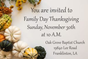 Thanksgiving Invite