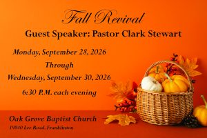 Fall Revival Invite Card